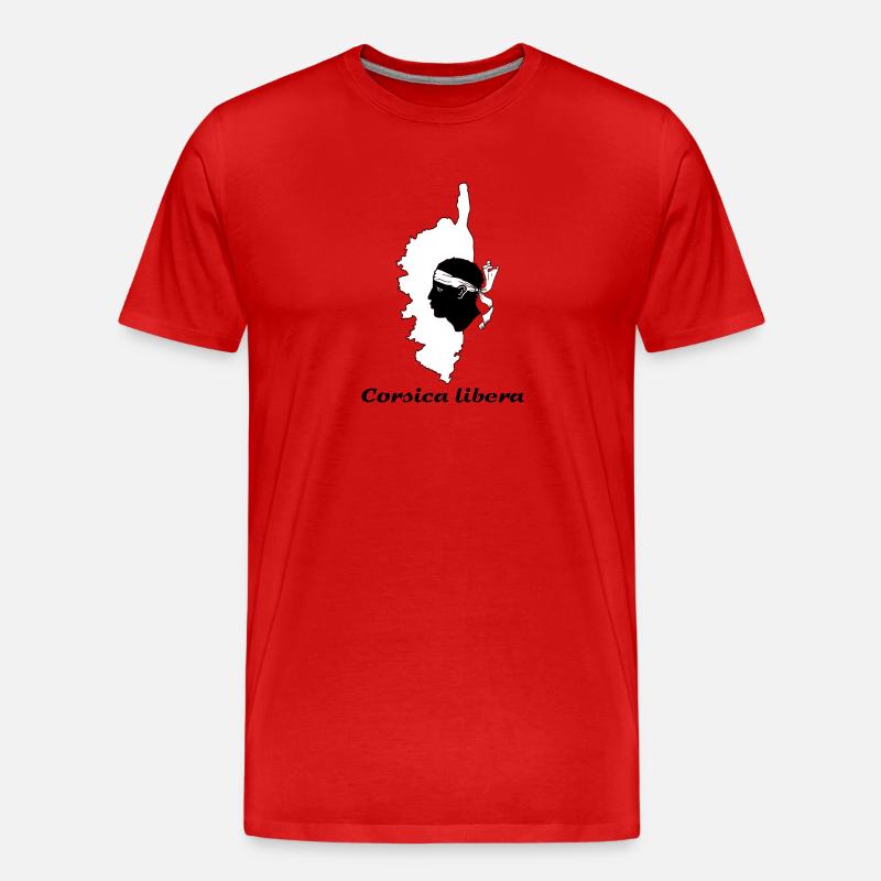 Korsika - Männer Premium Bio T-Shirt - Rot