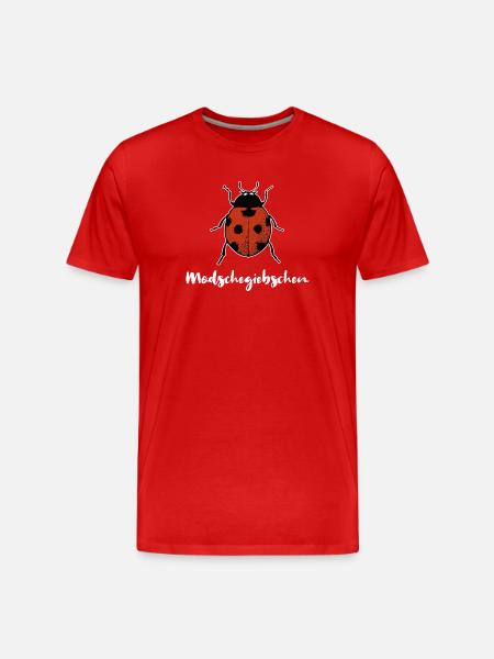 Modschegiebchen Marienkäfer Sächsisch Geschenk - Männer Premium Bio T-Shirt - Rot
