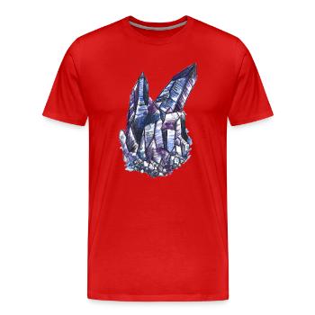 Minerals - Men's Premium Organic T-Shirt - red - Front - Damien (186cm)