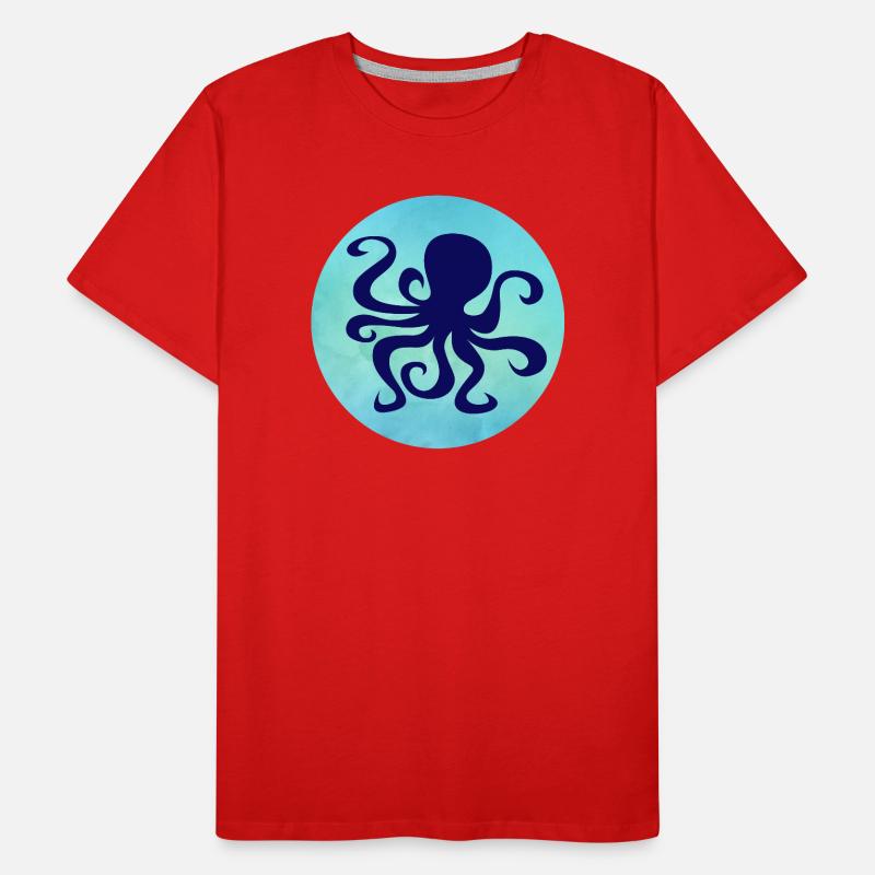 Octopus Octopus Octopus Sea Ocean Summer Men's Premium Organic T-Shirt