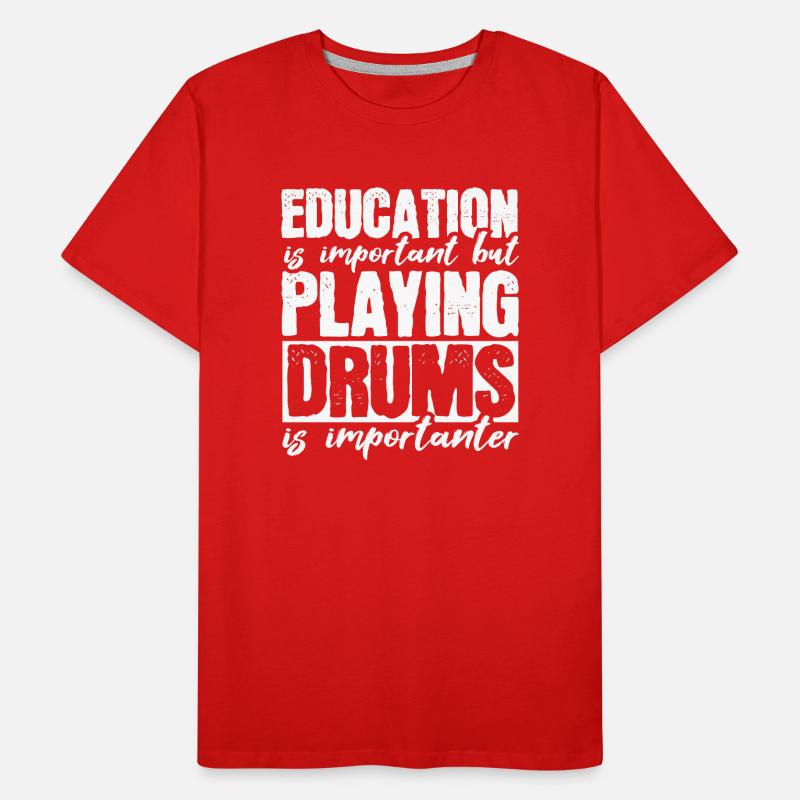 Batteur de batterie T-shirt bio Premium Homme