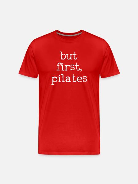 Pilates - Men's Premium Organic T-Shirt - red