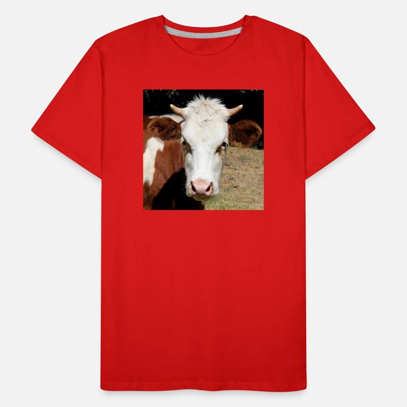 Kuh Poster Männer Premium Bio T-Shirt