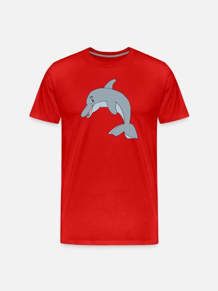 dauphin - T-shirt bio Premium Homme - rouge