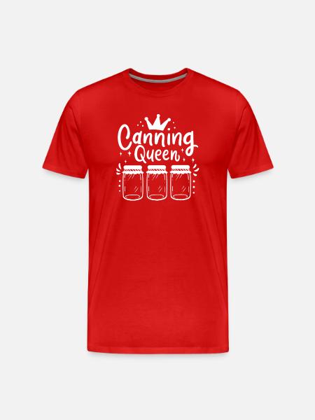 Canning jars jam - Men's Premium Organic T-Shirt - red