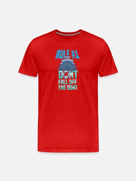 Boot Humor - Männer Premium Bio T-Shirt - Rot