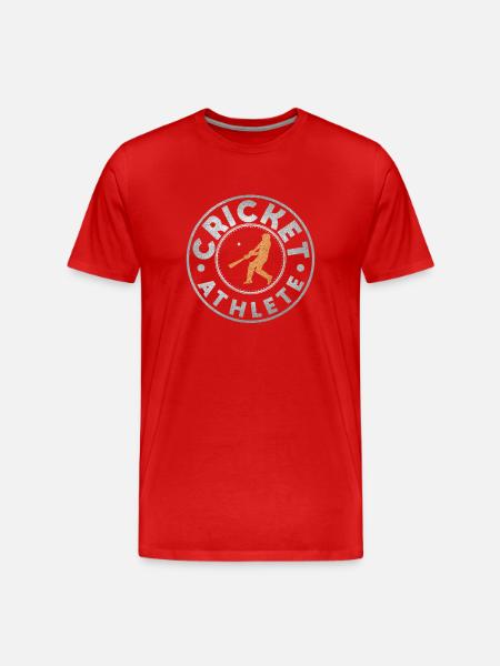 Kricket Cricket - Männer Premium Bio T-Shirt - Rot