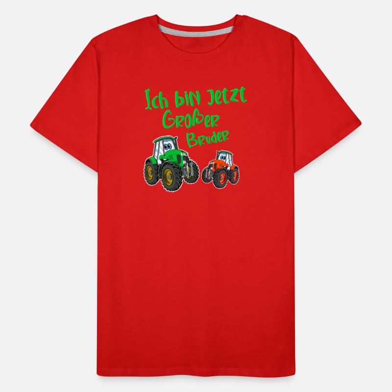 Ich Bin Jetzt Großer Bruder Traktor Männer Premium Bio T-Shirt