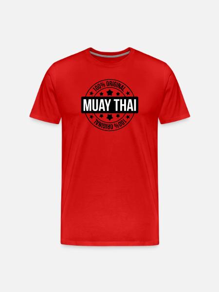 Muay-thaï - Boxe Thaïlandaise - T-shirt bio Premium Homme - rouge