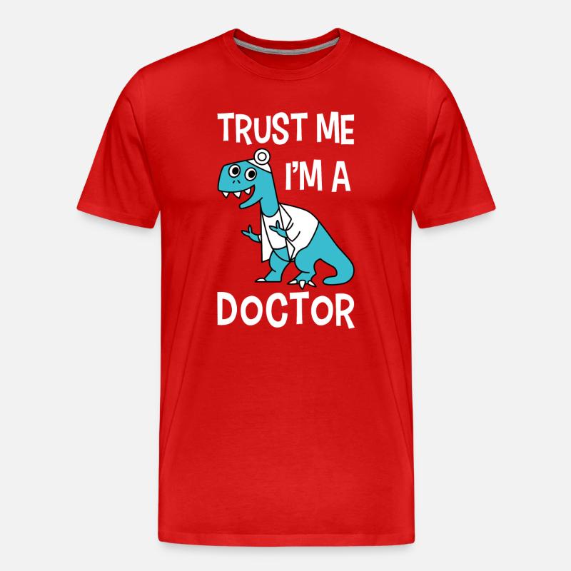 Arzt Doktor - Männer Premium Bio T-Shirt - Rot