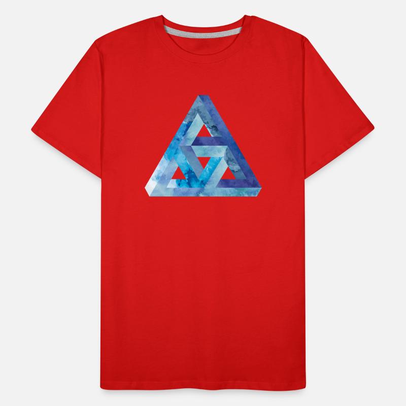 Optical illusion triangle Escher Men's Premium Organic T-Shirt