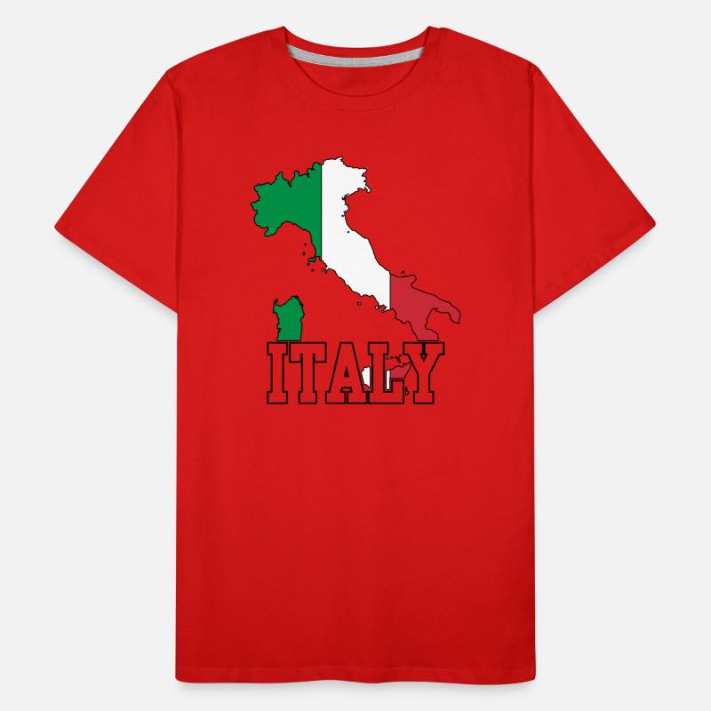 Italien Männer Premium Bio T-Shirt