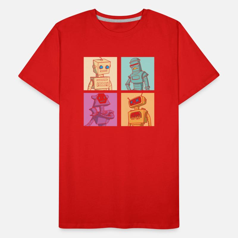 Robot Robotics Engineer Men's Premium Organic T-Shirt