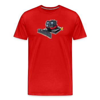 Red snowcat - Men's Premium Organic T-Shirt - red - Front - Damien (186cm)