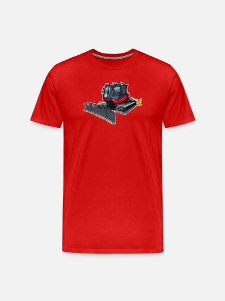 Red snowcat - Men's Premium Organic T-Shirt - red