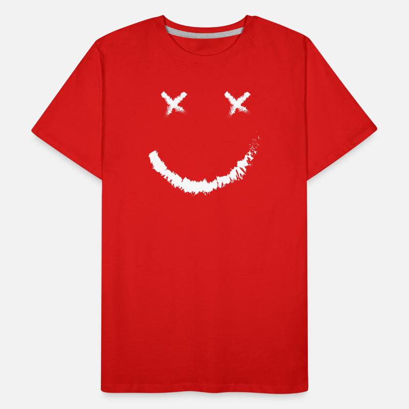 Smile Smilies Emojis Emoticons Motivation Lächeln Männer Premium Bio T-Shirt