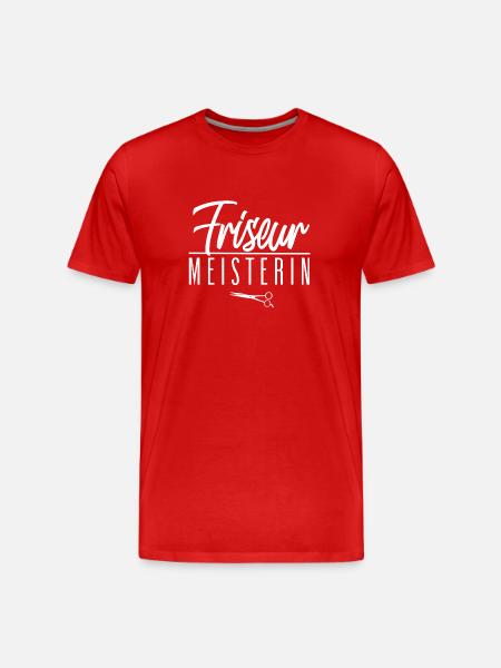Friseur Meisterin - Männer Premium Bio T-Shirt - Rot