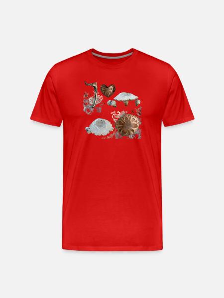 Fungi - Men's Premium Organic T-Shirt - red