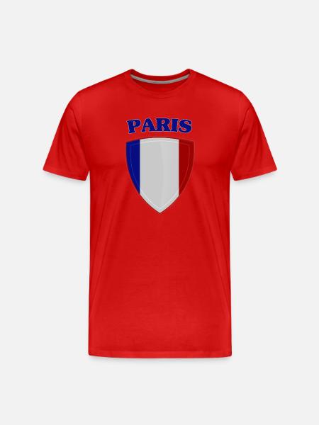 Paris - Men's Premium Organic T-Shirt - red