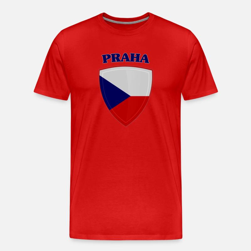 Prague - T-shirt bio Premium Homme - rouge