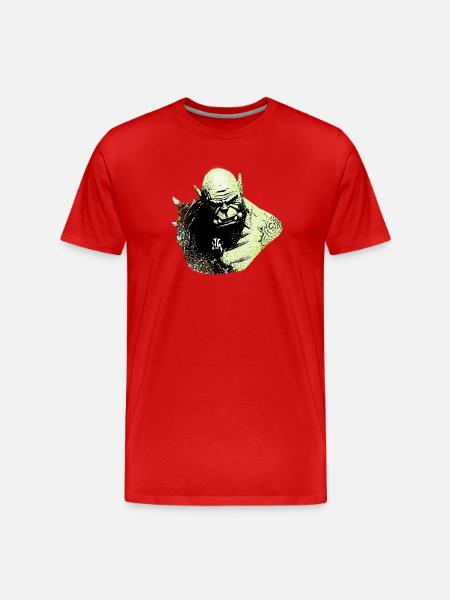 team horde - T-shirt bio Premium Homme - rouge