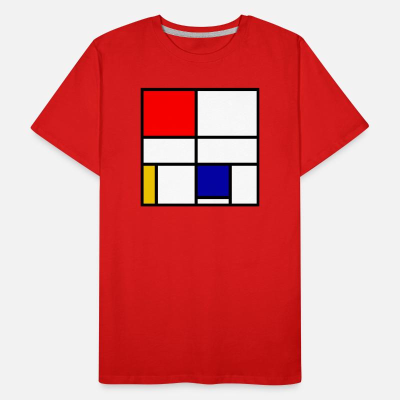 Mondrian 3 T-shirt bio Premium Homme