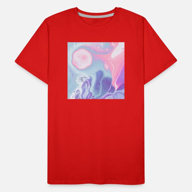 conception de texture colorée de tapis de souris T-shirt bio Premium Homme