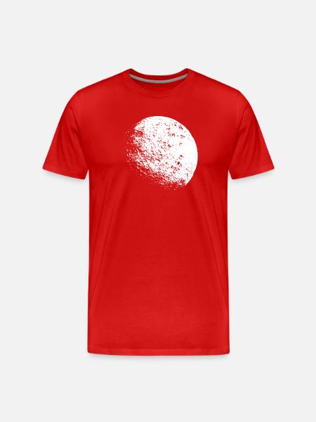 Moon night - Men's Premium Organic T-Shirt - red