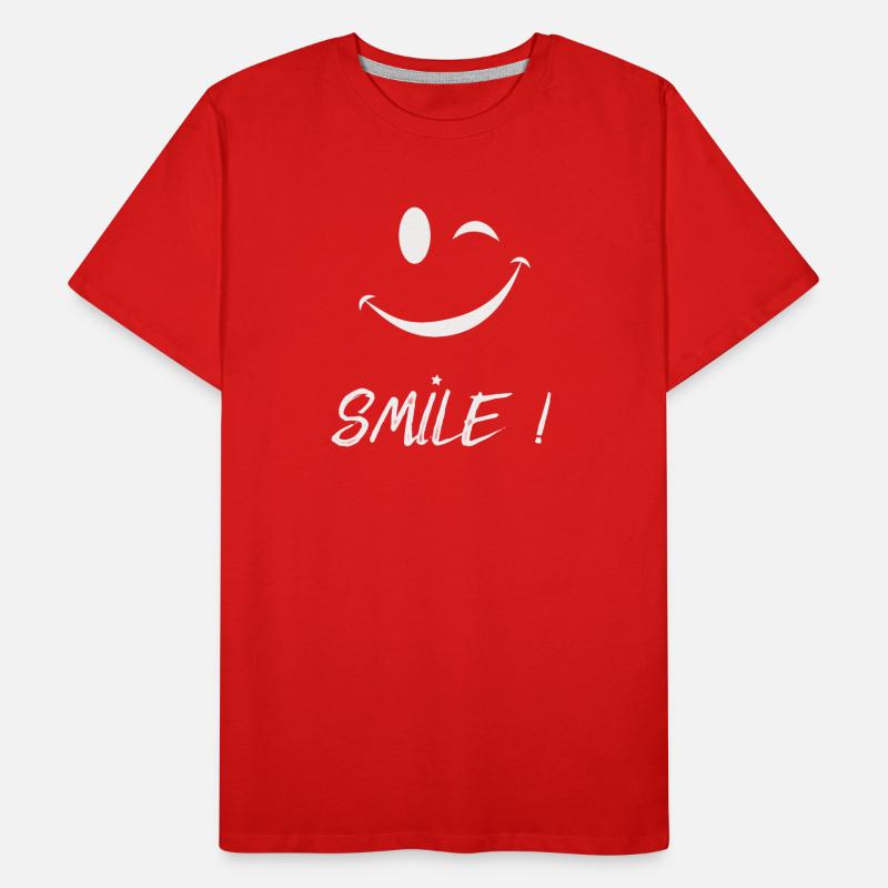 Smile T-shirt bio Premium Homme