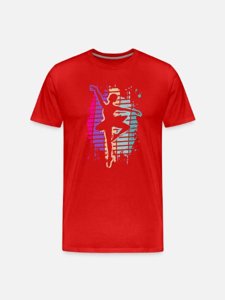 Ballet Dancer - Ballet - Ballerina - Men's Premium Organic T-Shirt - red