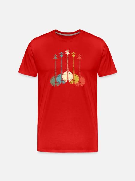 Banjo Banjo Player - Men's Premium Organic T-Shirt - red