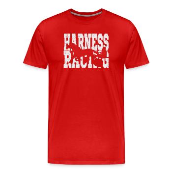 Traber Trabrennen Design - Männer Premium Bio T-Shirt - Rot - Vorne - Damien (186cm)