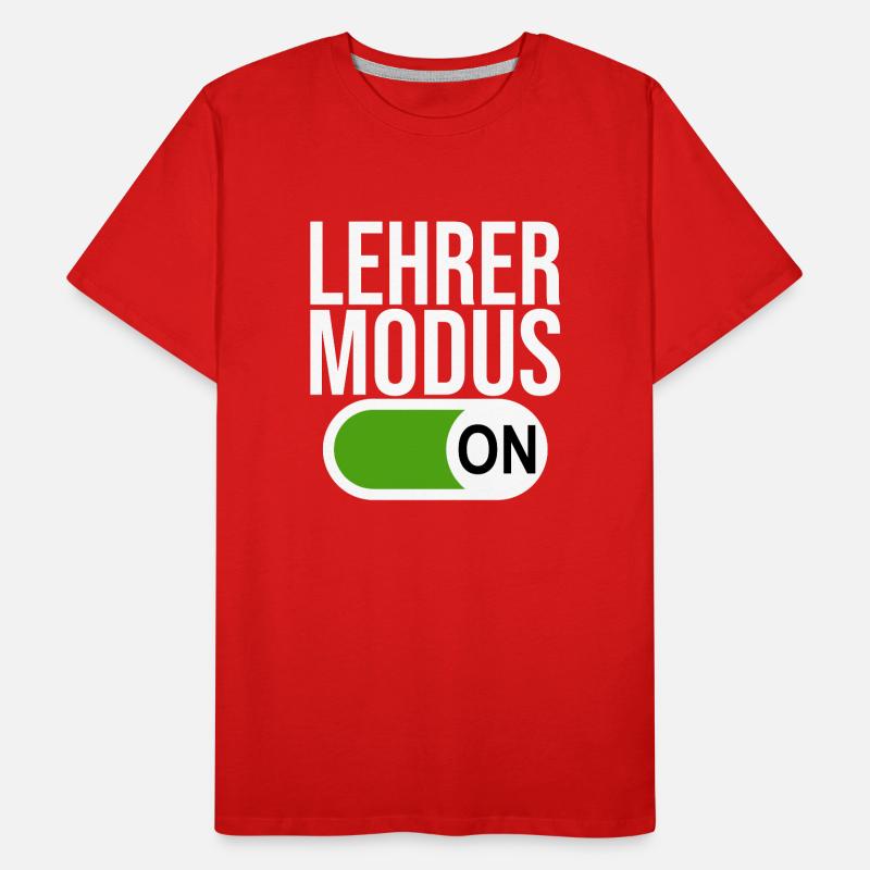Lehrer Modus (weiß) Männer Premium Bio T-Shirt