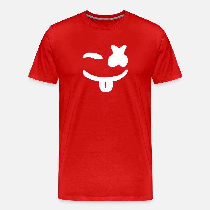 Marshmello - Männer Premium Bio T-Shirt - Rot