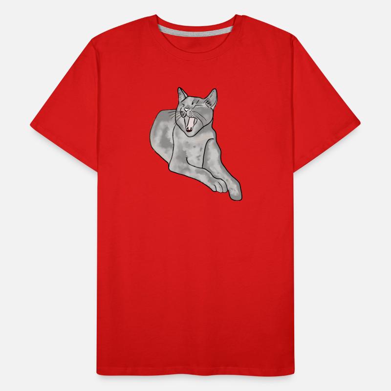 chat T-shirt bio Premium Homme