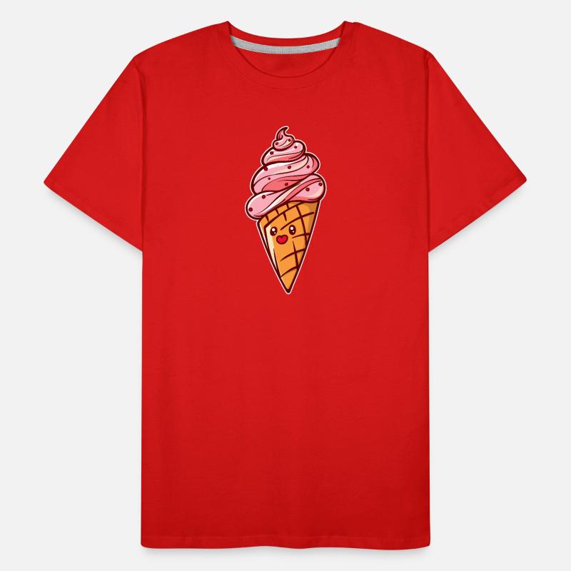 Ice Cream Ice Cream Snacking Relax Vacation Vacation Men's Premium Organic T-Shirt