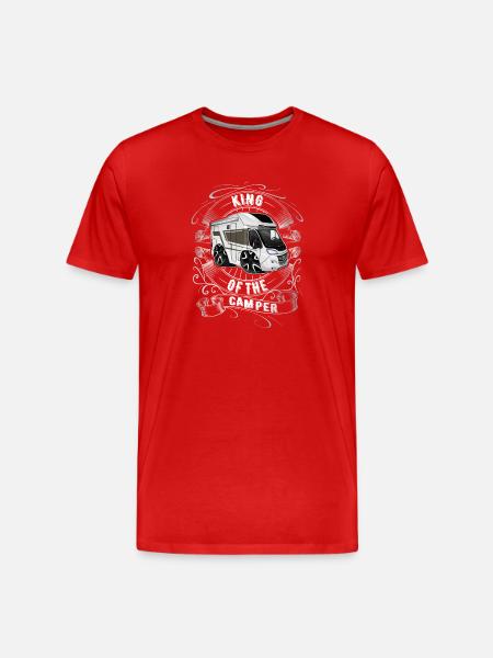 King Of The Camper - Men's Premium Organic T-Shirt - red