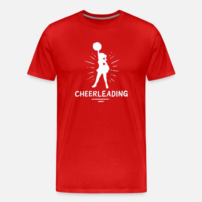 Cheerleading - Männer Premium Bio T-Shirt - Rot
