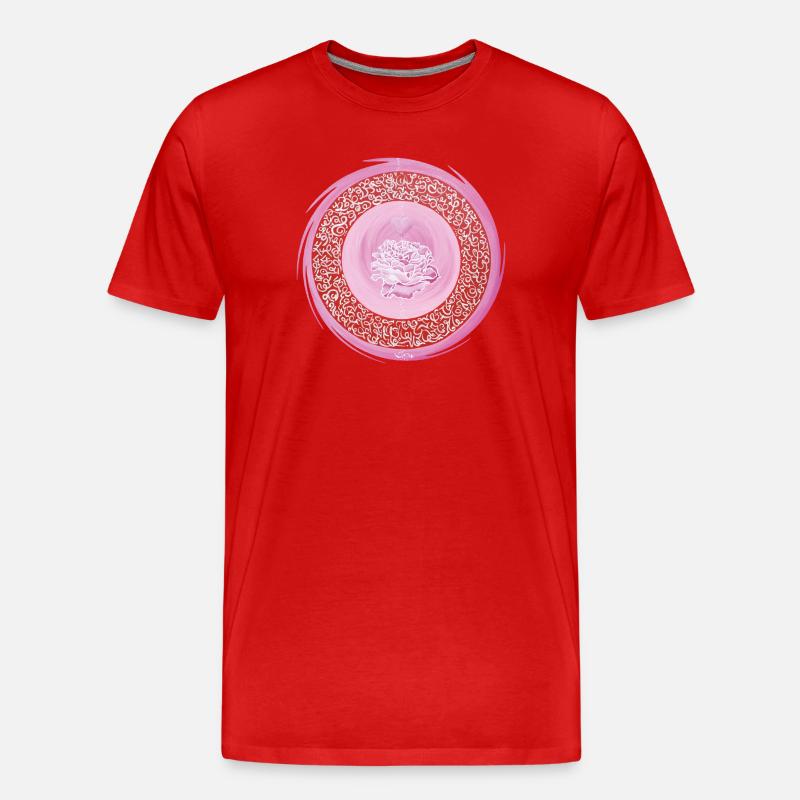 Sternentor Erzengel Chamuel - Sonja Ariel - Männer Premium Bio T-Shirt - Rot