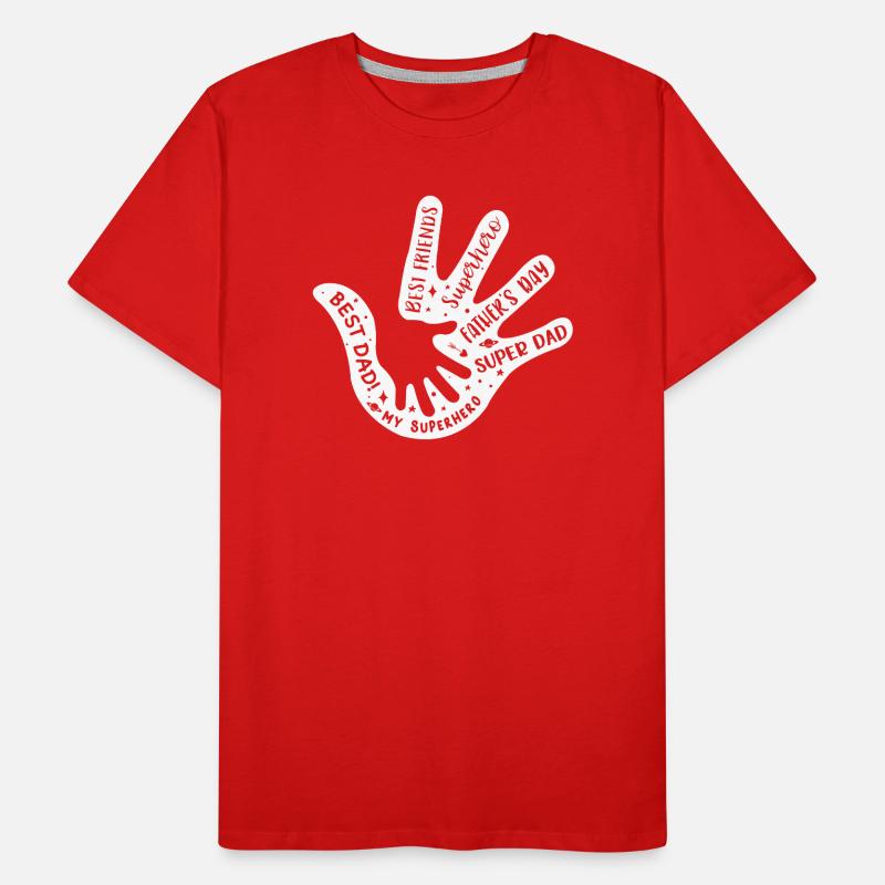 Father Day Hand Men's Premium Organic T-Shirt