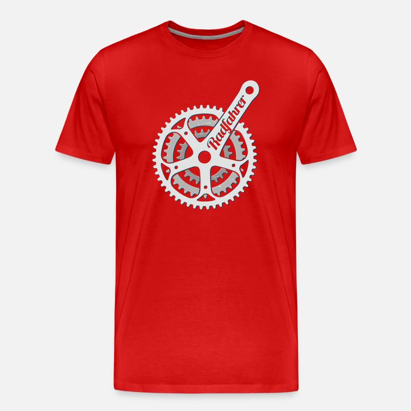 Cycliste Cycling Bicycle Minimum - T-shirt bio Premium Homme - rouge
