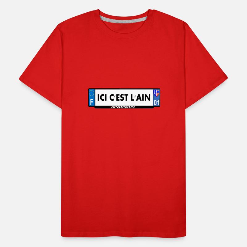 ici c'est l'ain T-shirt bio Premium Homme