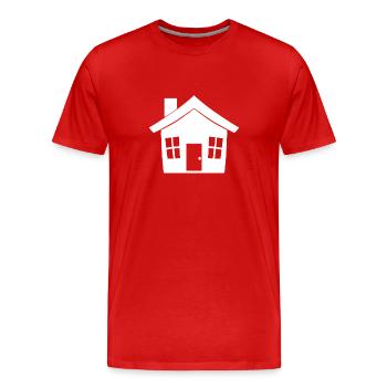 Maison - T-shirt bio Premium Homme - rouge - Devant - Damien (186cm)