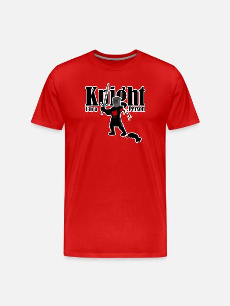 Knight Person - Men's Premium Organic T-Shirt - red