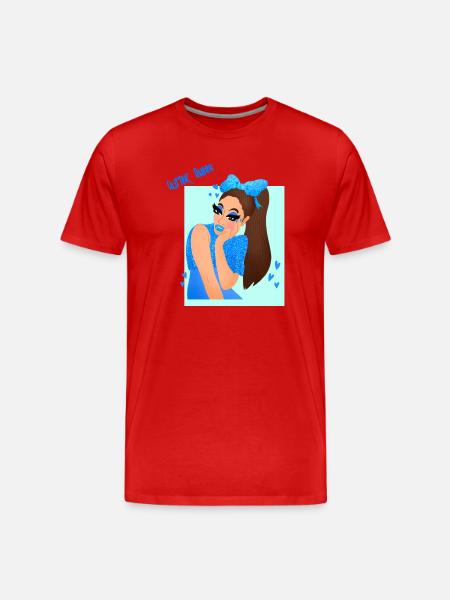 Glitter queen - Men's Premium Organic T-Shirt - red