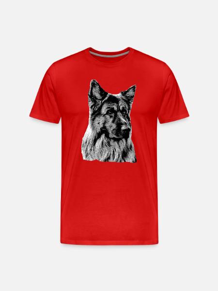 Schäferhund Deutscher Schäferhund German Shepherd - Men's Premium Organic T-Shirt - red