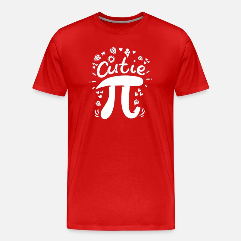 Pi Pi Day Mathe - Männer Premium Bio T-Shirt - Rot