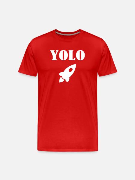 Yolo - Men's Premium Organic T-Shirt - red