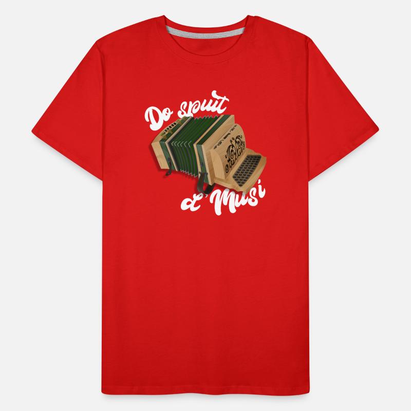 Harmonica - Do spuit d'Musi | ZiachON! Men's Premium Organic T-Shirt