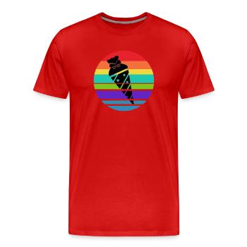 School bag sugar bag School start school start - Men's Premium Organic T-Shirt - red - Front - Damien (186cm)